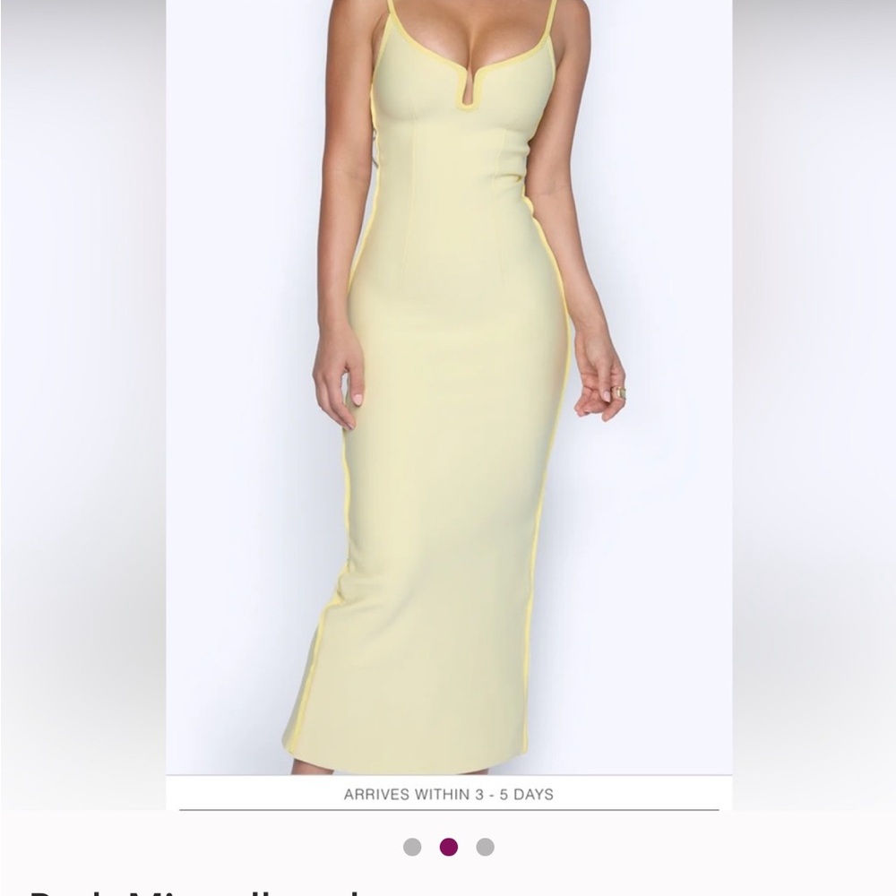 Posh Mia Giovanna Yellow Dress